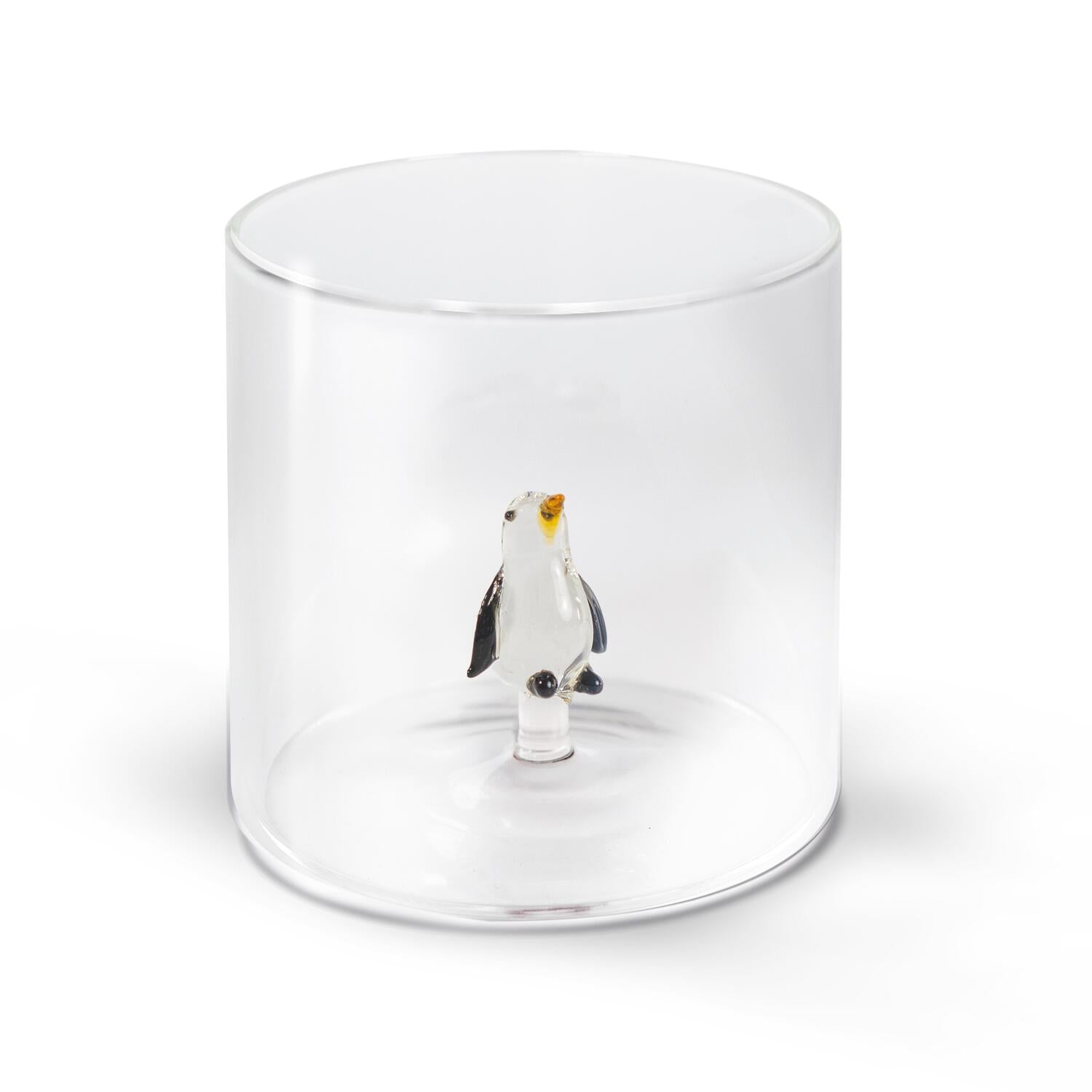 Borosilicate glas, Penguin - 250 ml.