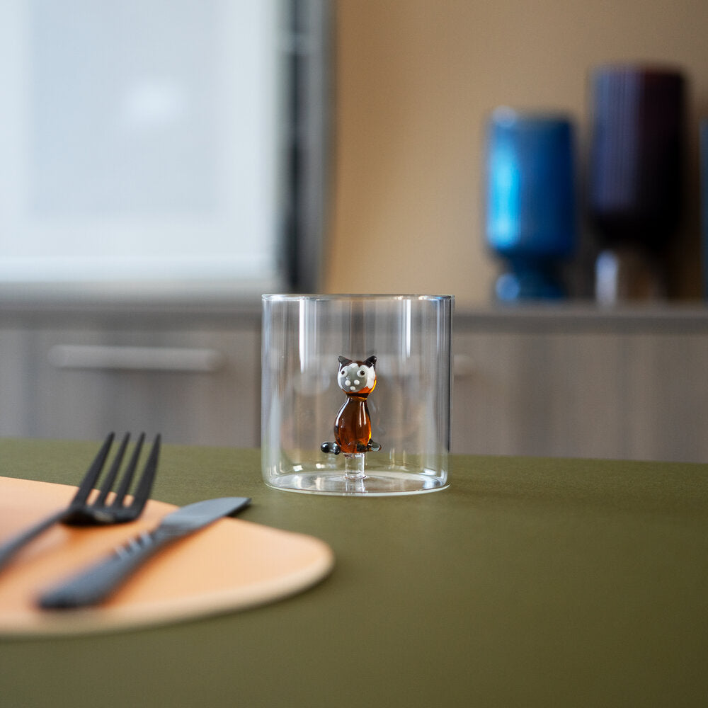 Borosilicate glas, siameser kat - 250 ml.