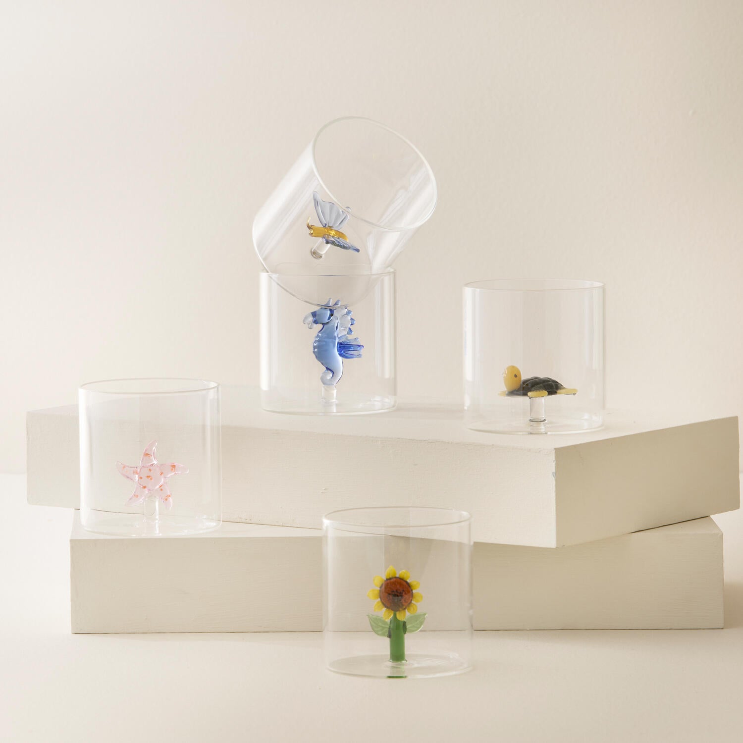 Borosilicate Glas, starfish - 250ml.