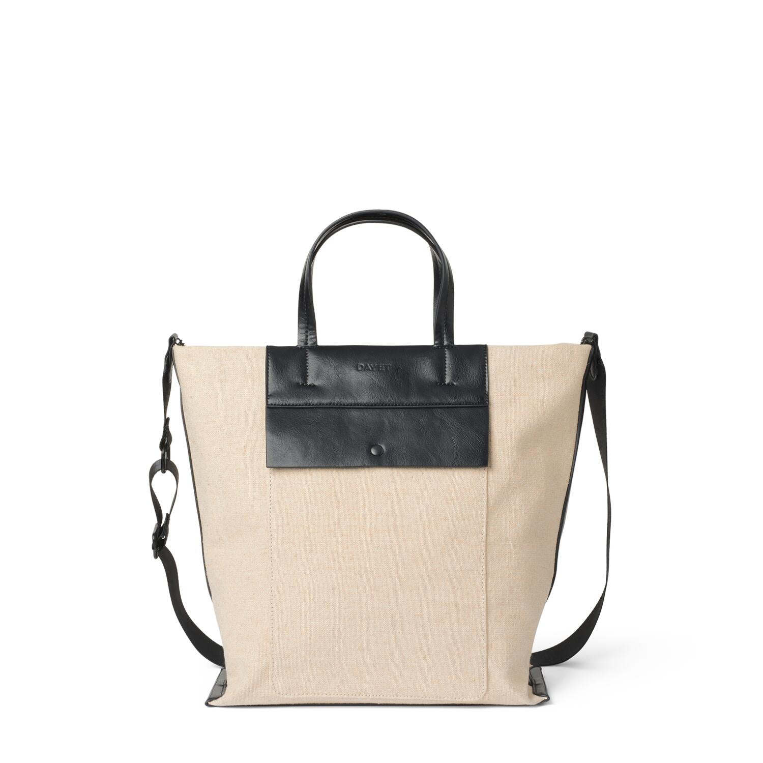 Natural Linen CB skuldertaske - Natural
