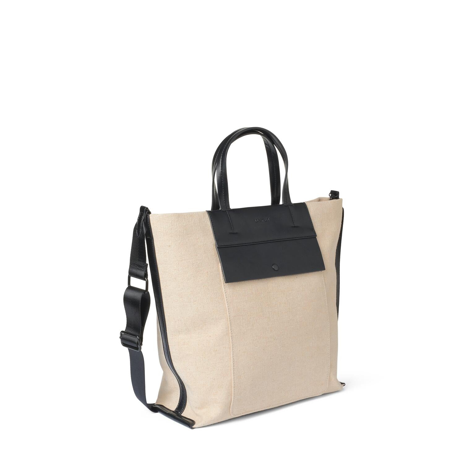 Natural Linen CB skuldertaske - Natural