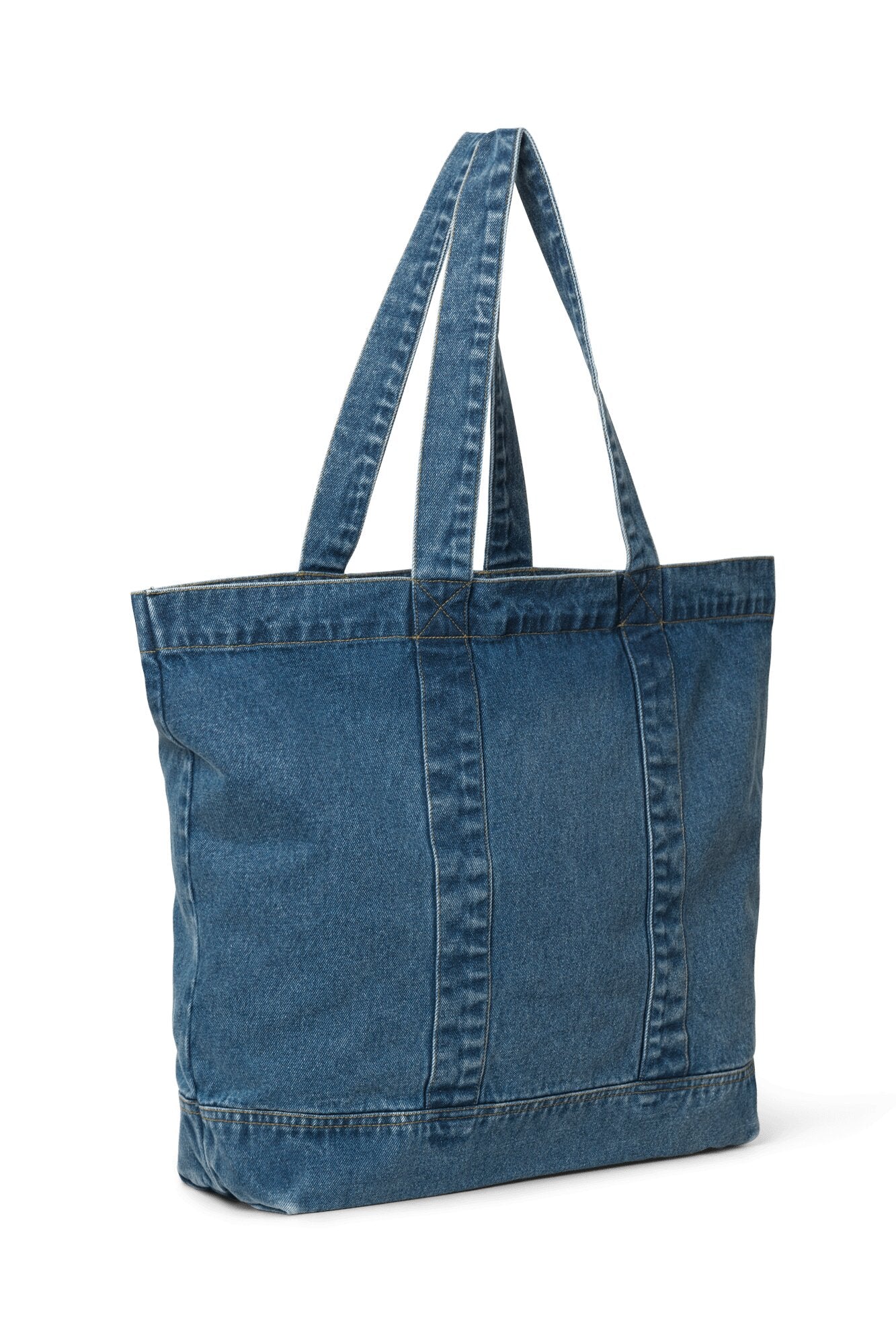 Washed Denim shopper taske - Medium Denim