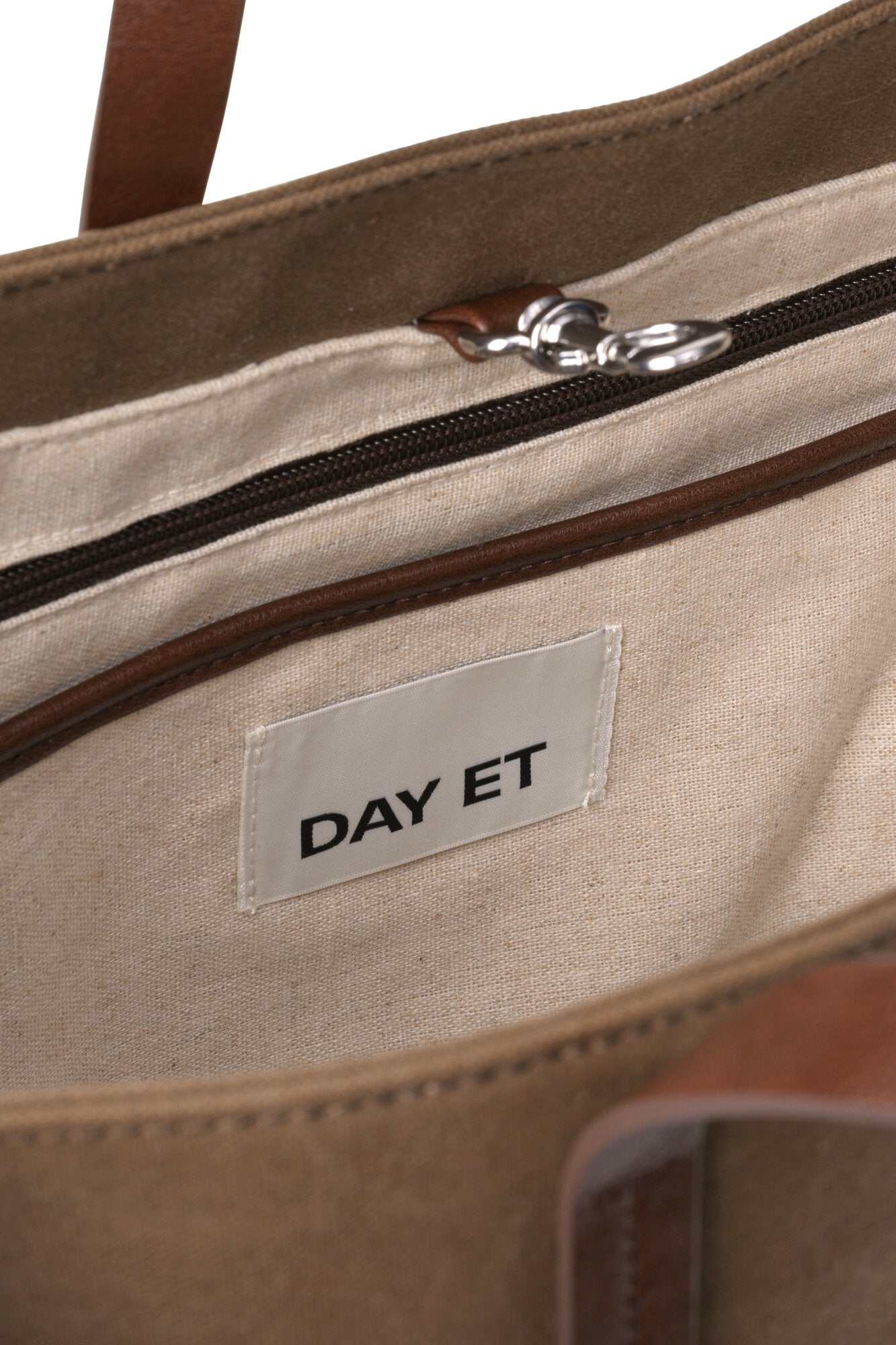 Waxed shopper - Major Brown