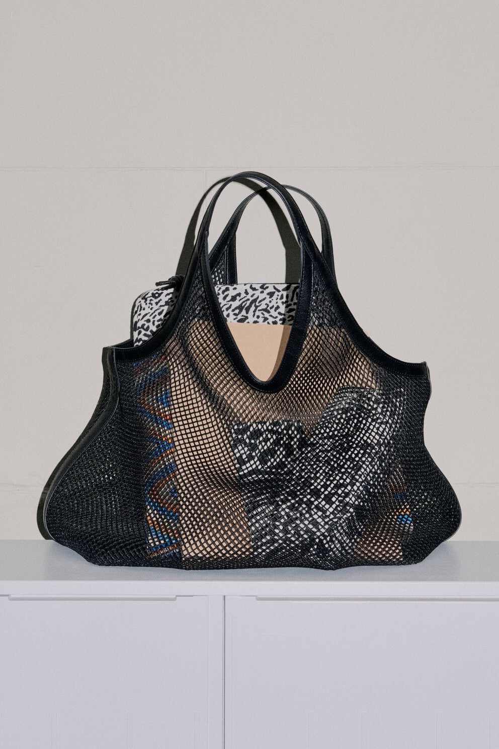 Signature Mesh Icon Tote taske - sort