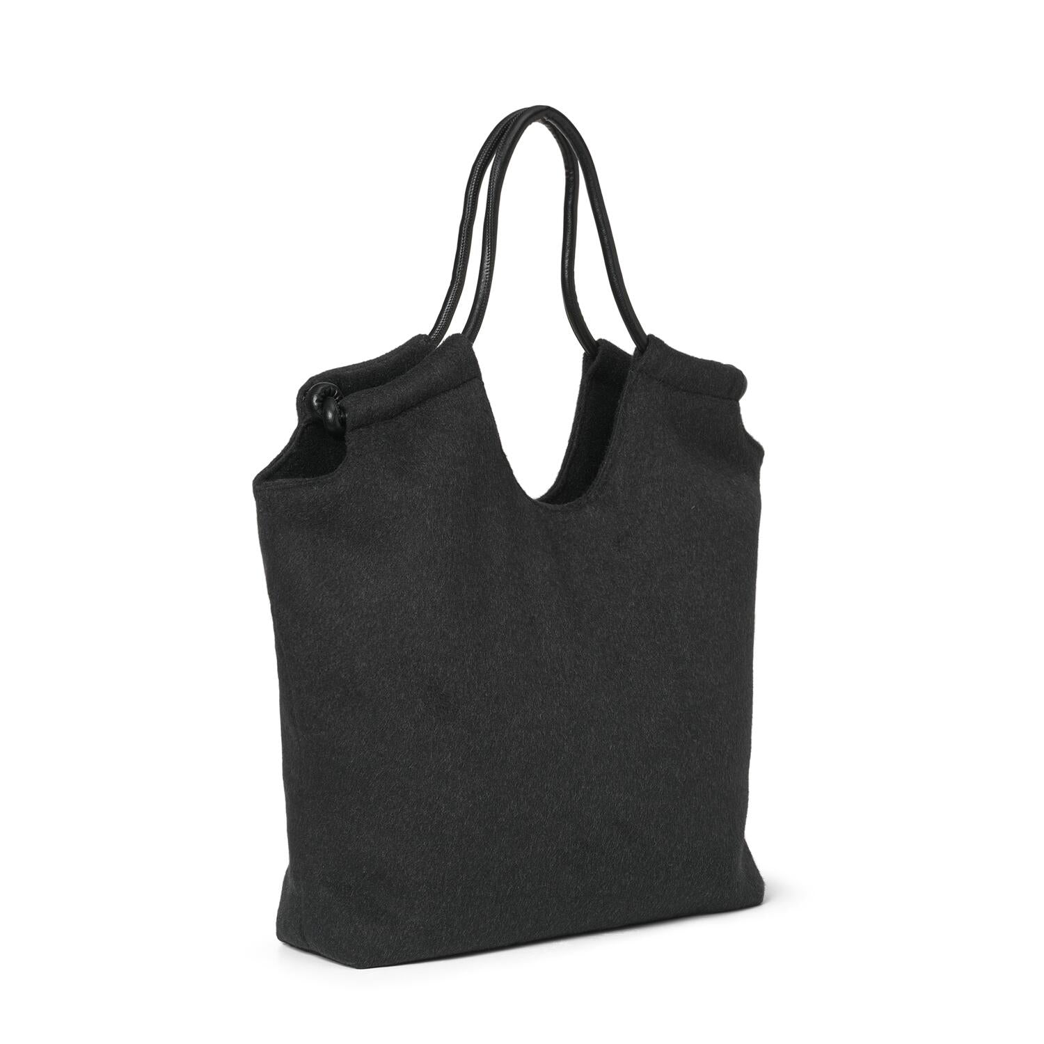 Woolen shopper - Dark Grey Mel