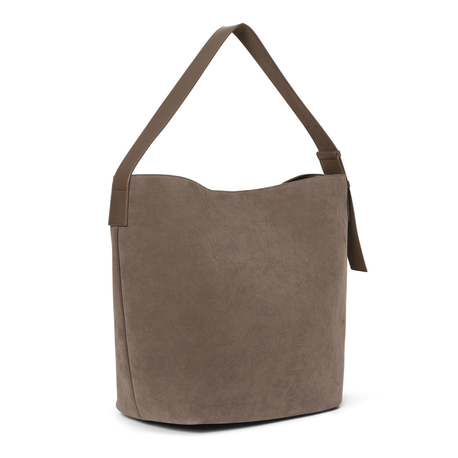 Imitation Suede taske - Major Brown
