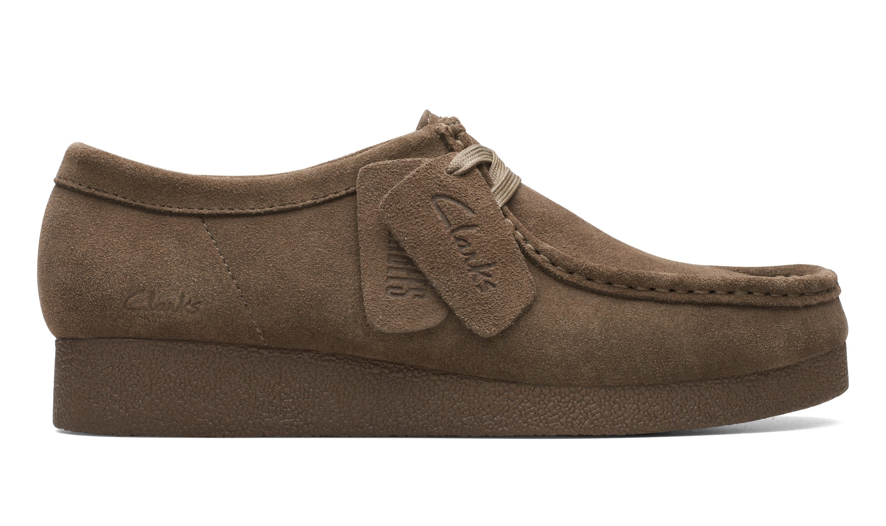 Wallabee Evosh ruskind sko - Olive Suede