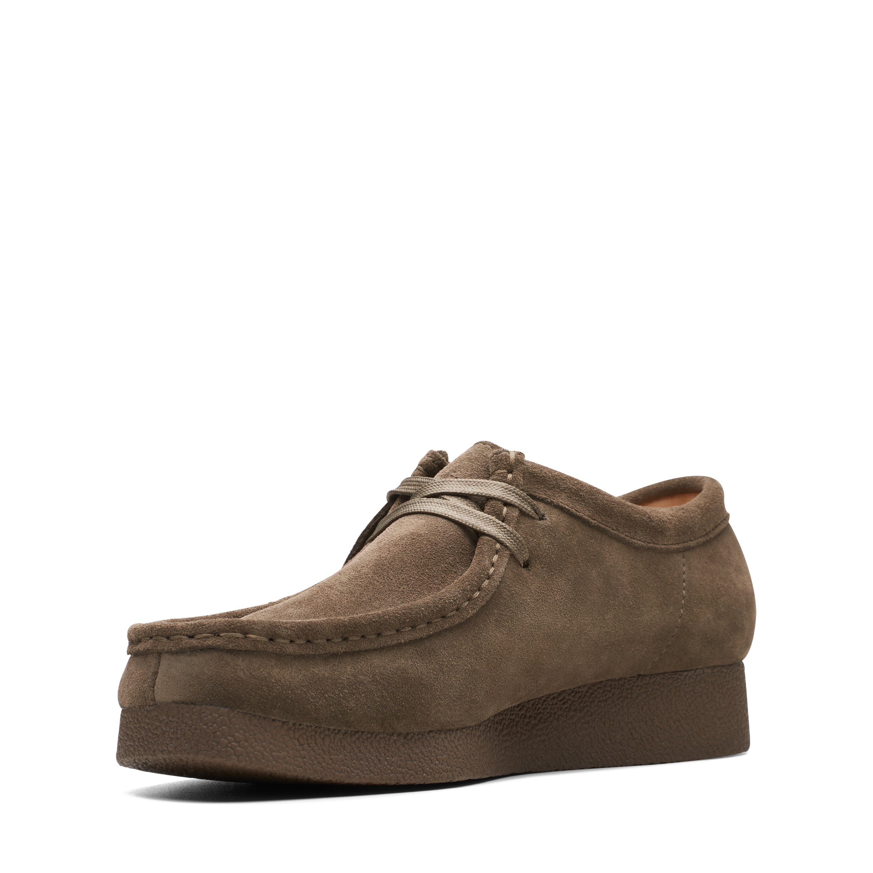 Wallabee Evosh ruskind sko - Olive Suede