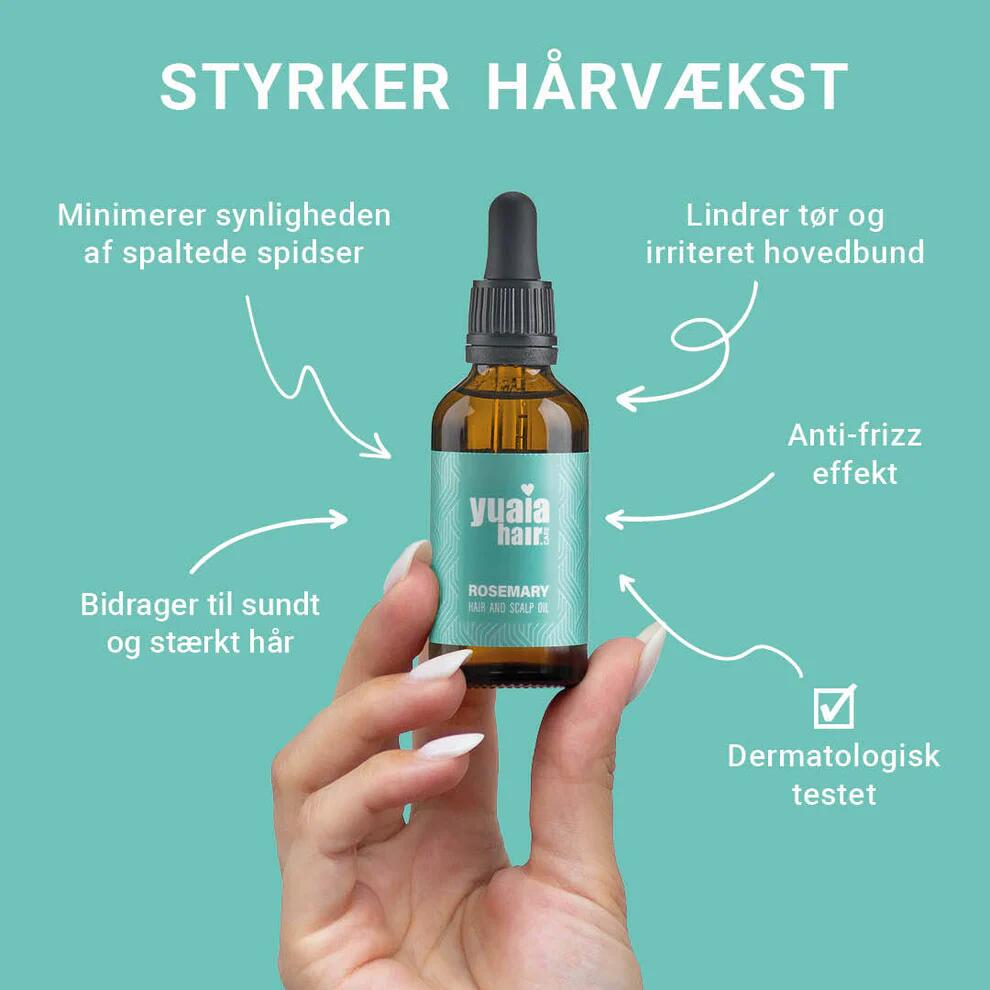 Rosmarinolie til hår og hovedbund - 50 ml