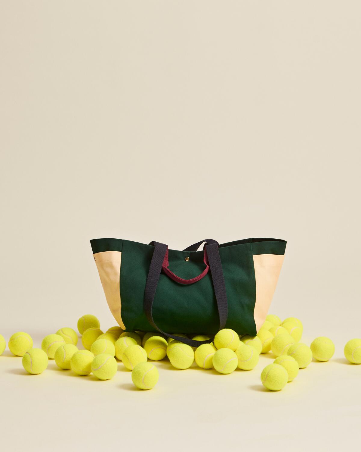 Weekendtaske, Medium - Dark green multi