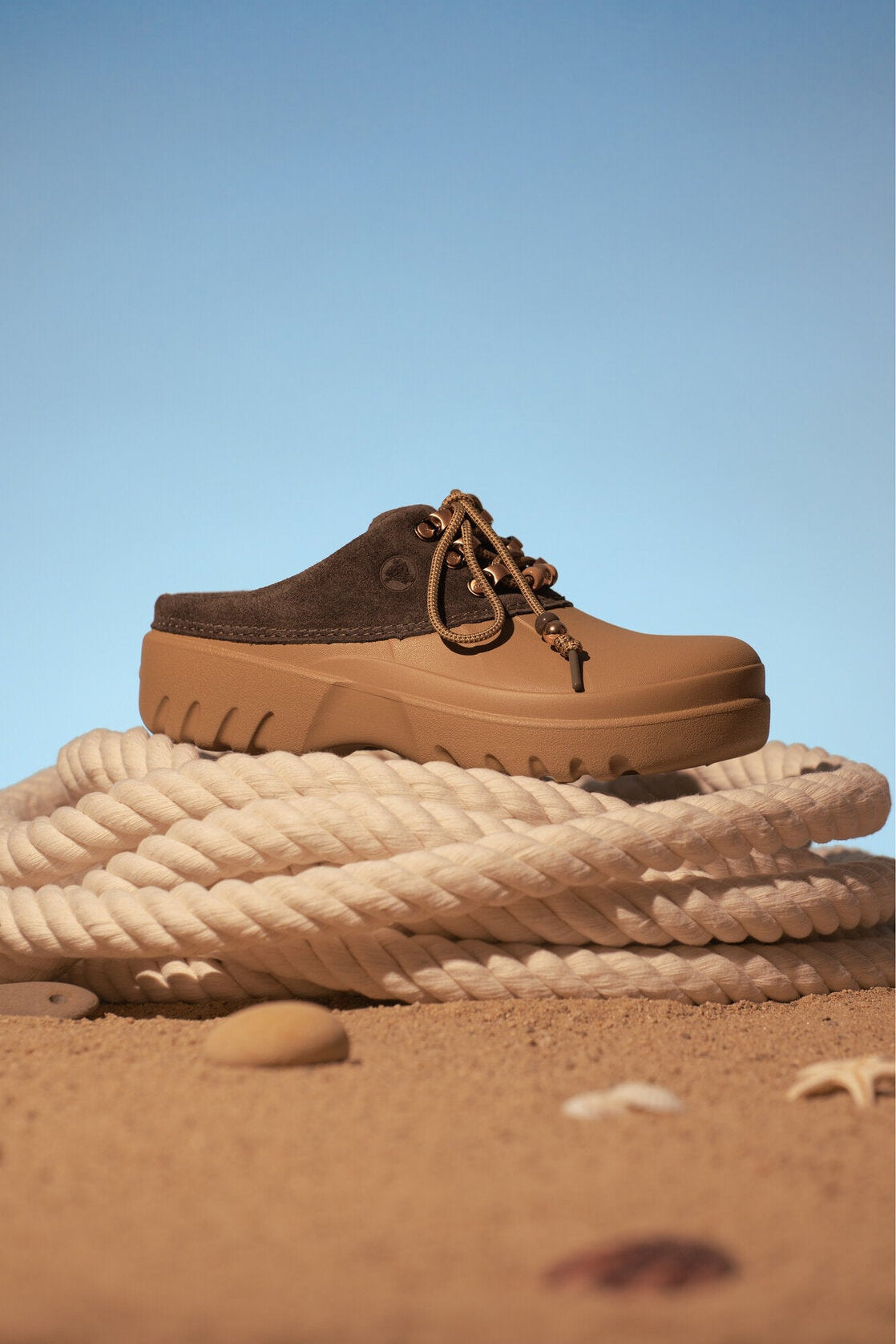Axle Suede clogs - Sepia/Dark Cocoa