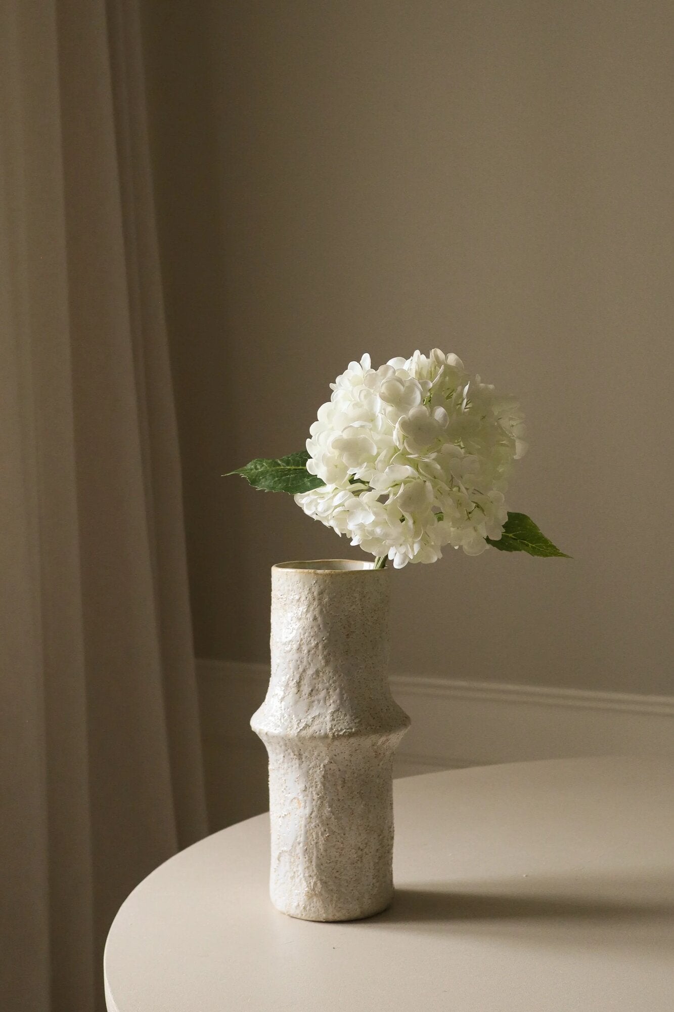 Kunstig Hortensia blomst - hvid