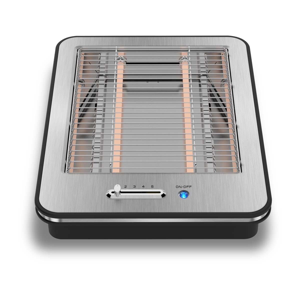 Classic Flat brødrister - Brushed Steel