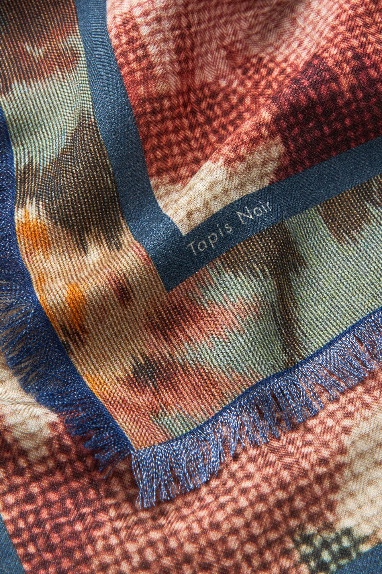 Wool Goldie tørklæde – Blå