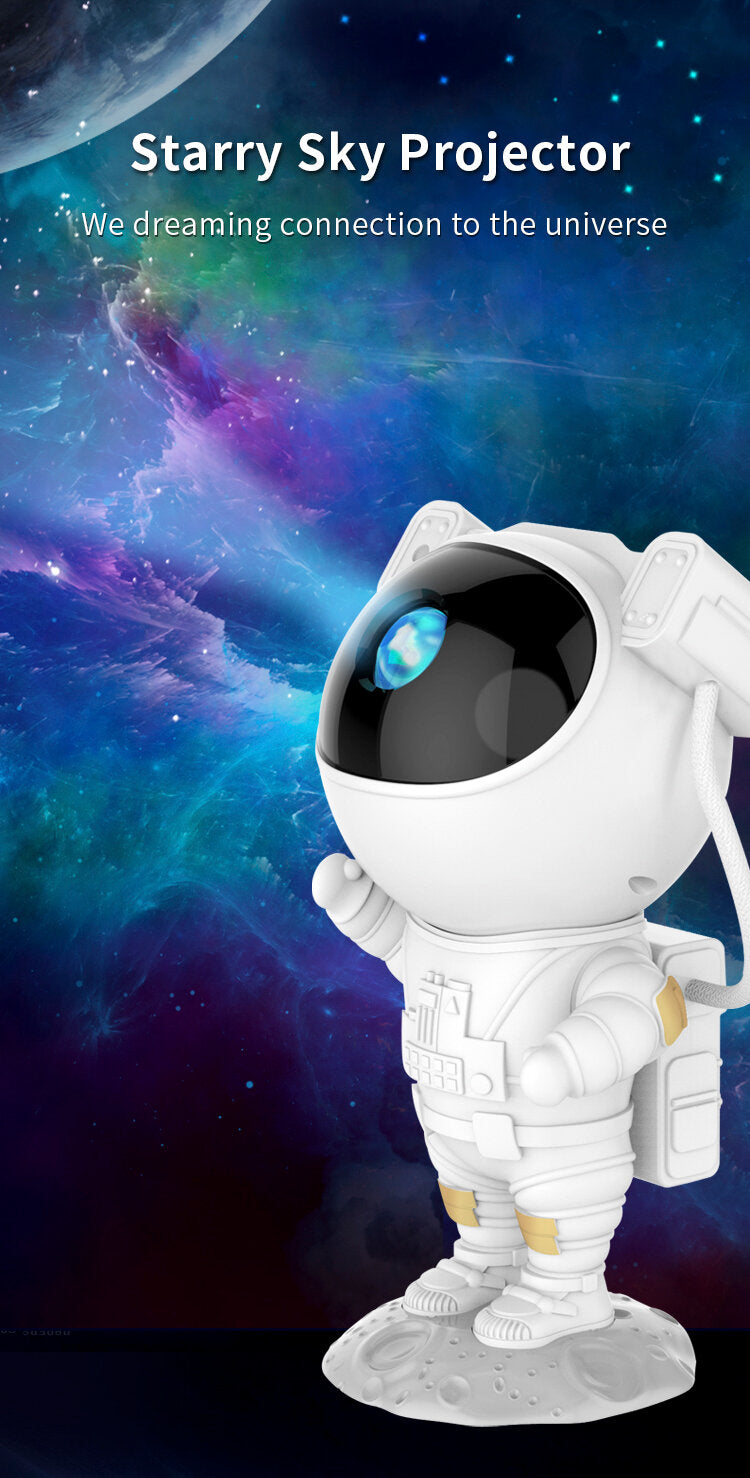Astronaut Projektor - hvid