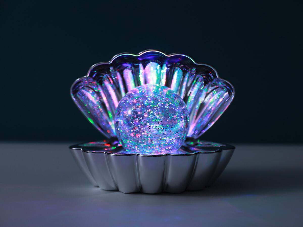 Shell lampe - sølvfarvet