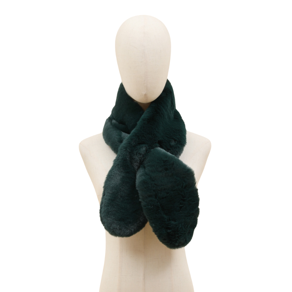 Faux Fur tørklæde - Vert Canard