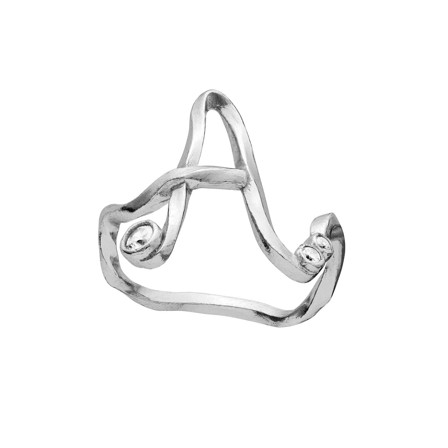 Alfabet Ring, A - sølv