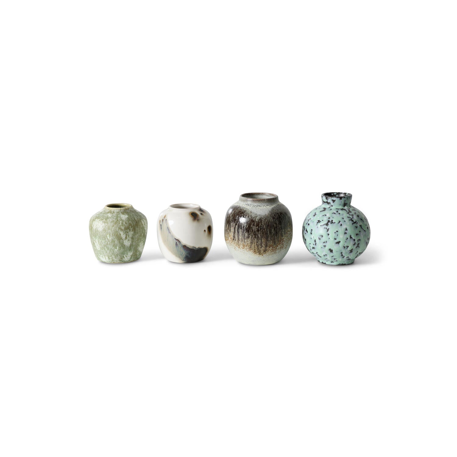 70s ceramics vaser, Canyon - 4 stk.