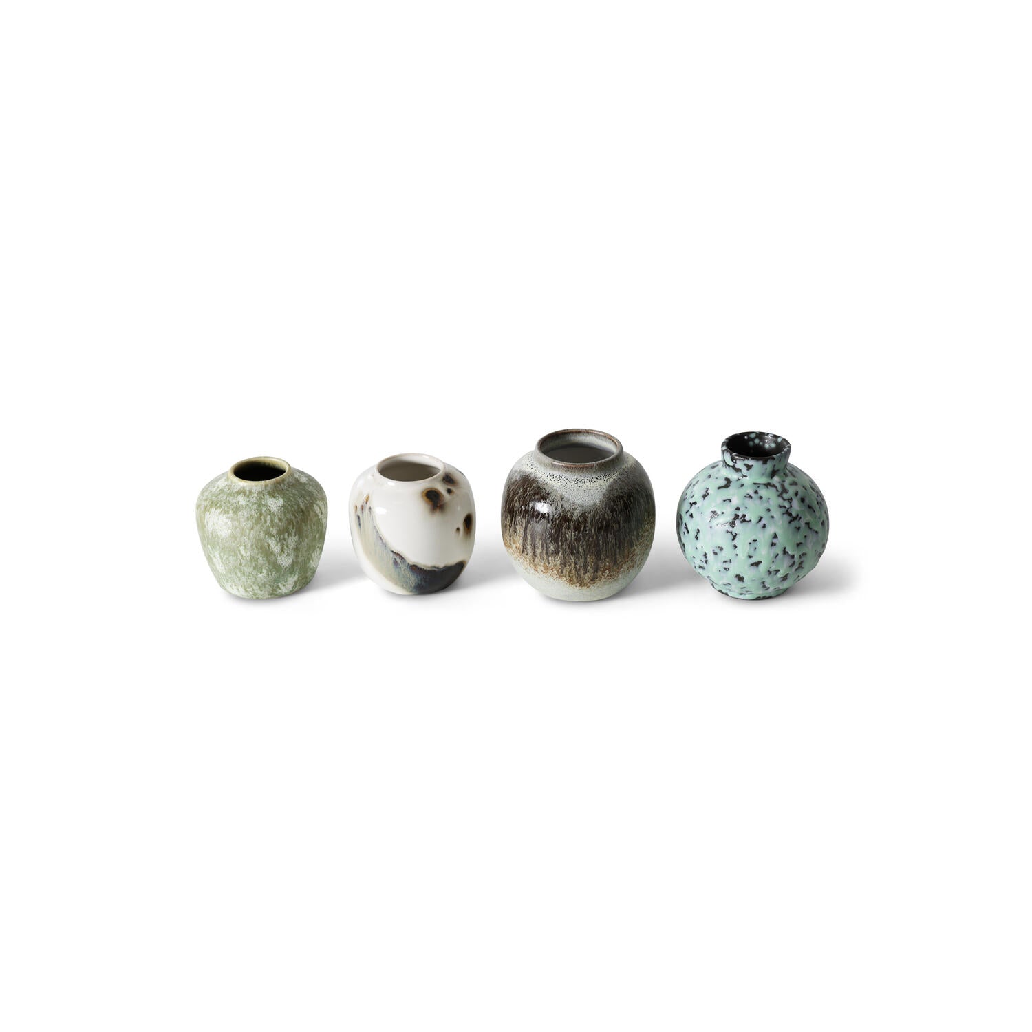 70s ceramics vaser, Canyon - 4 stk.
