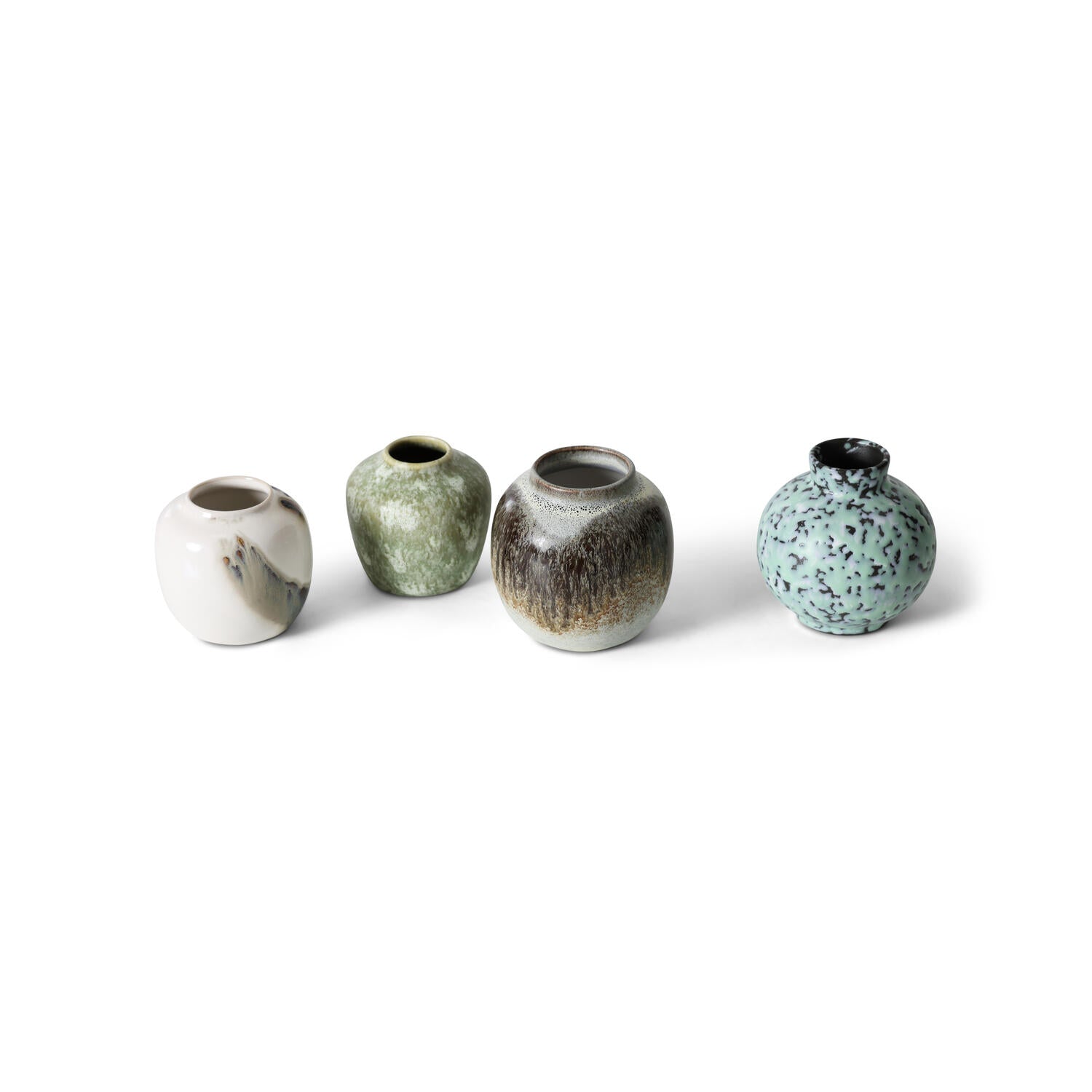 70s ceramics vaser, Canyon - 4 stk.