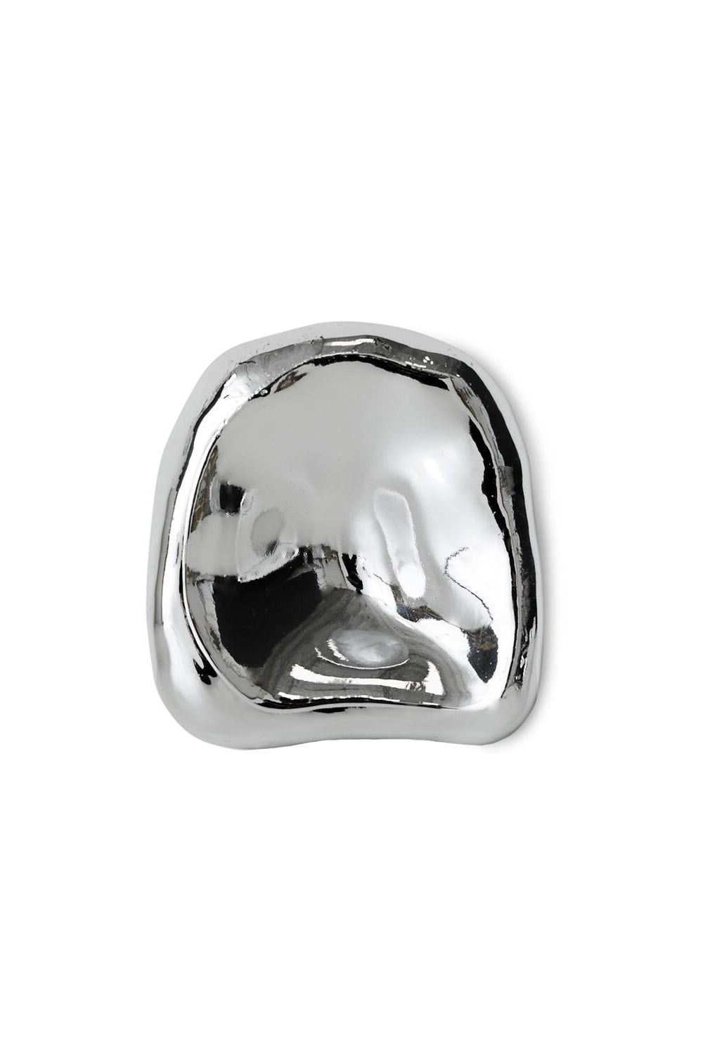 Glas vægskulptur no. 2 - Chrome