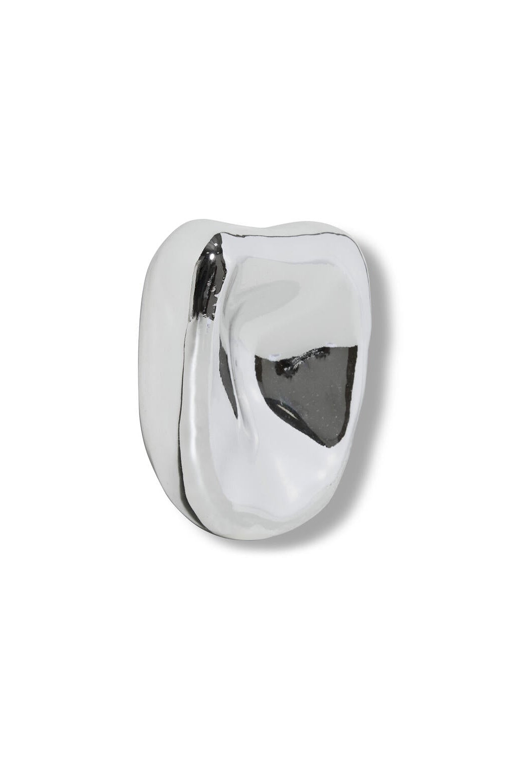 Glas vægskulptur no. 2 - Chrome