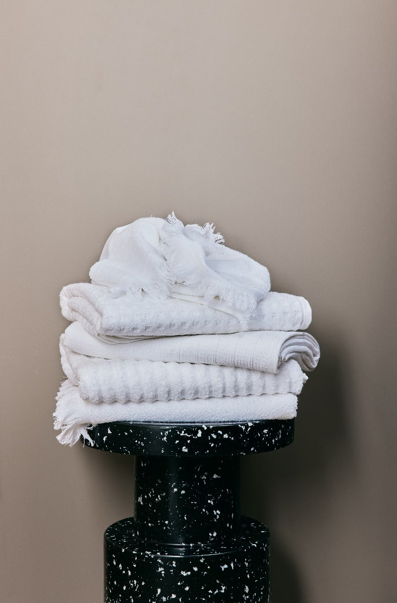 Wave håndklæde - Ivory