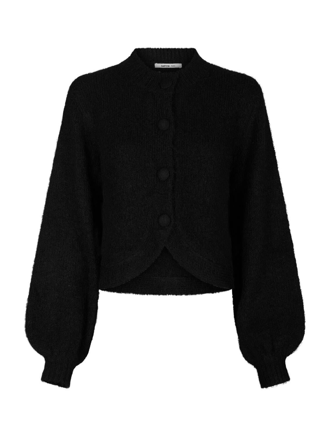 Tirena Fluff Cardigan - sort
