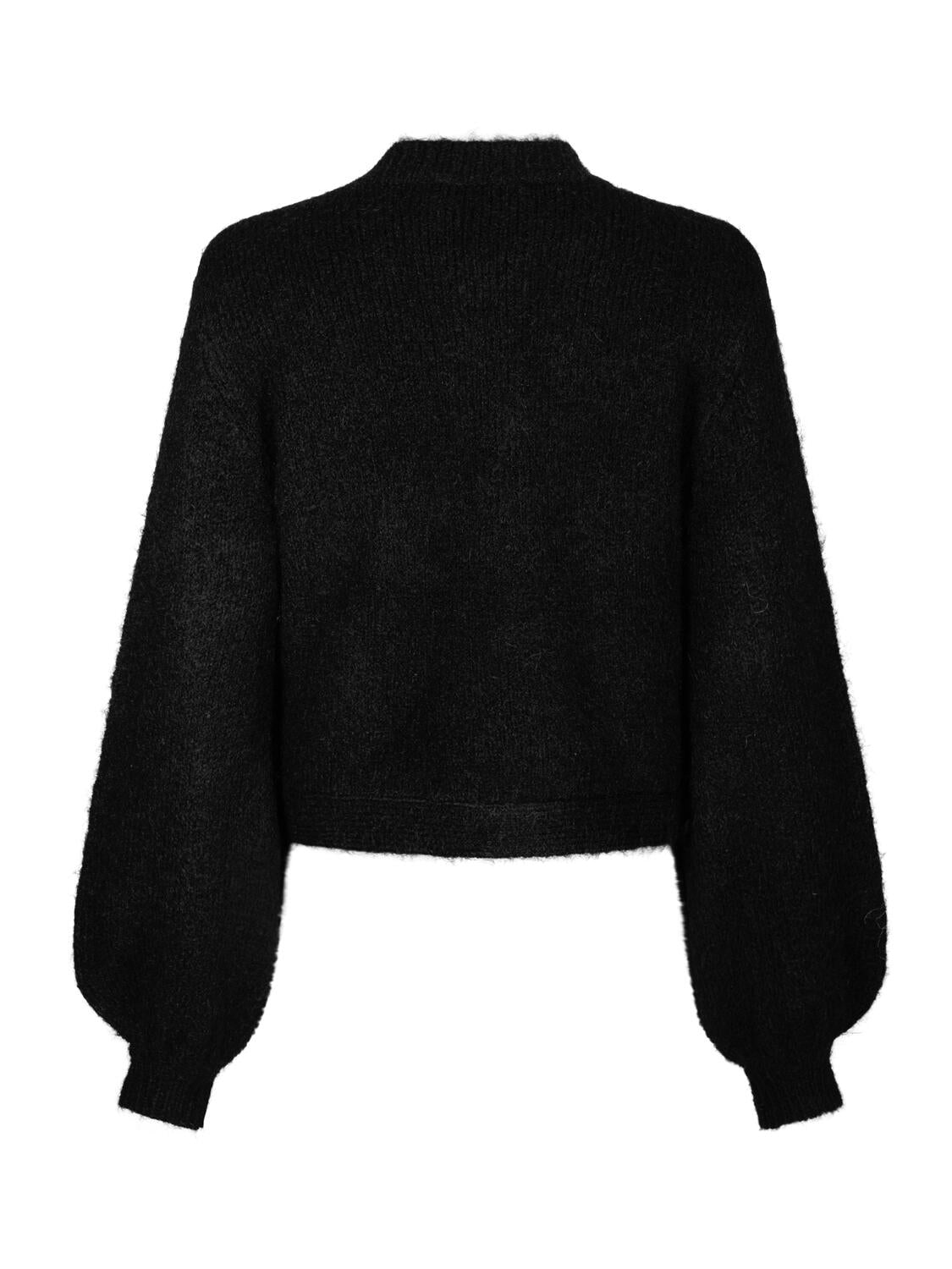 Tirena Fluff Cardigan - sort
