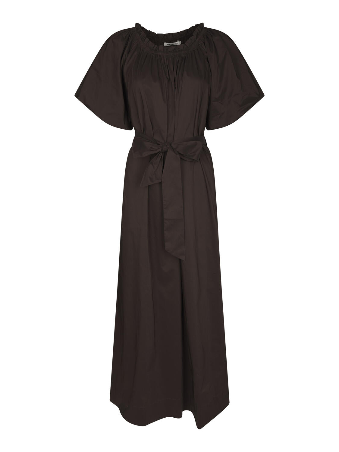 Allesia Poplin kjole - Chocolate Brown