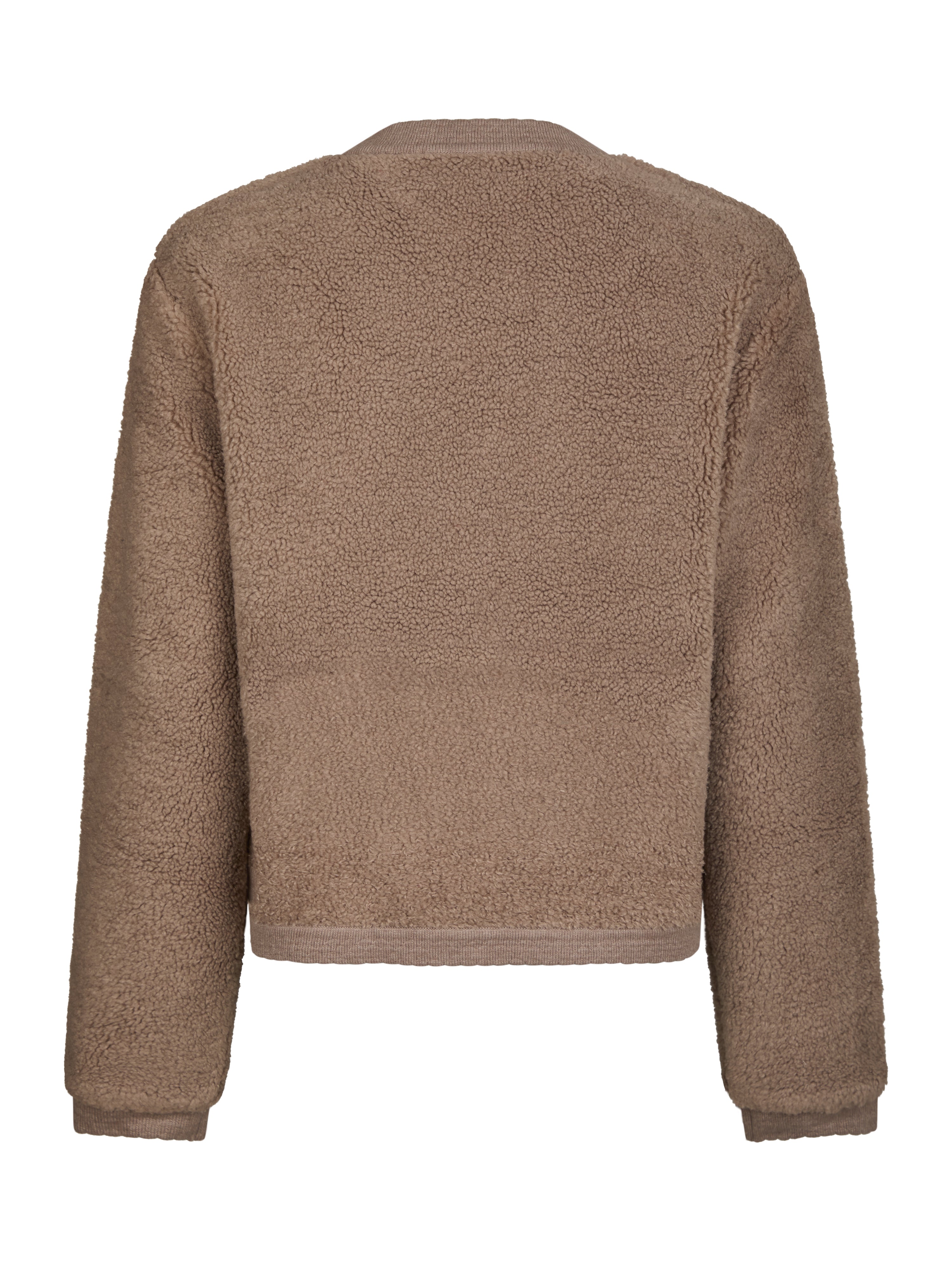 Mimo Fluffy Knit cardigan - Dark Sand