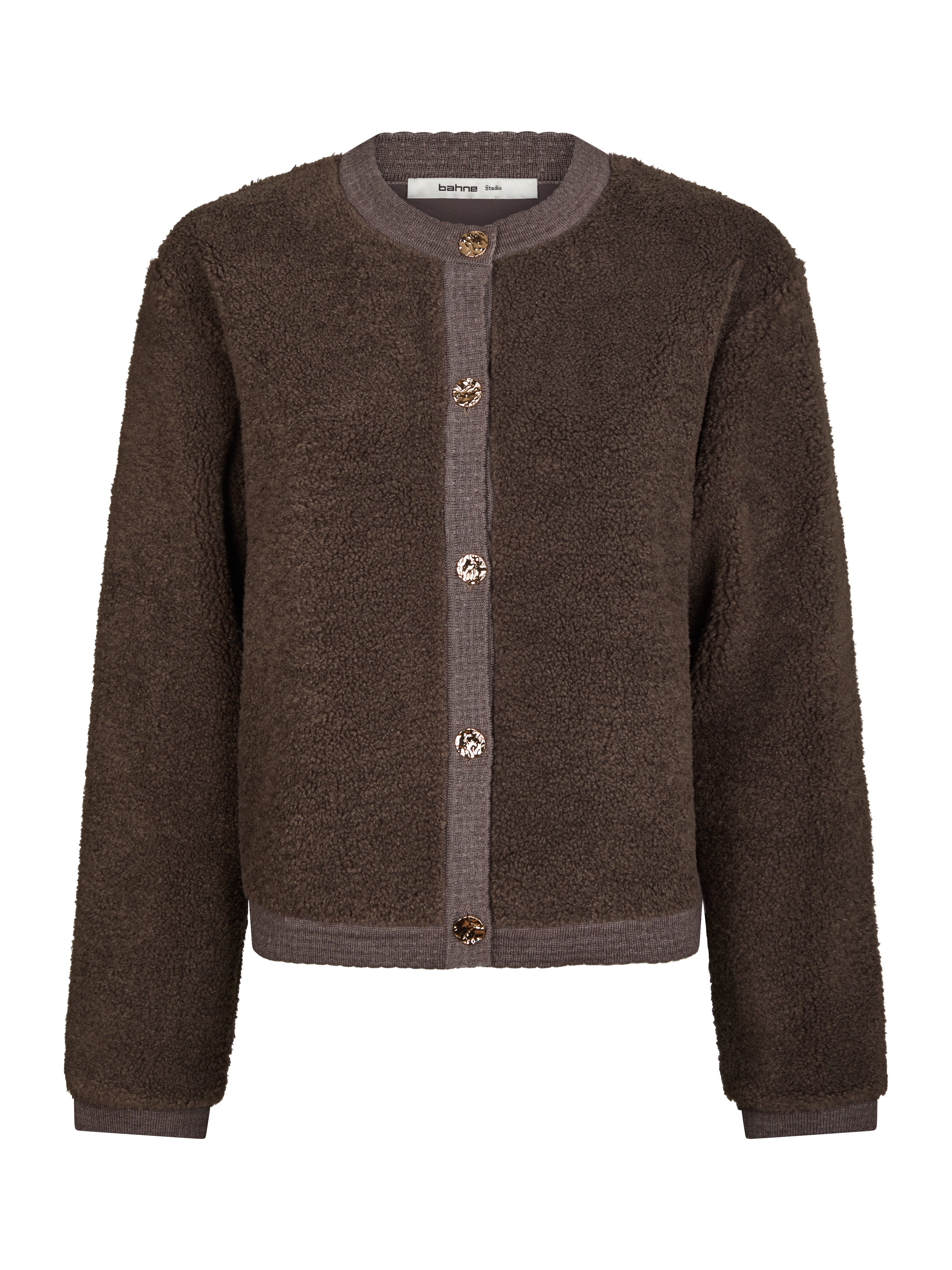 Mimo Fluffy Knit cardigan - Iron