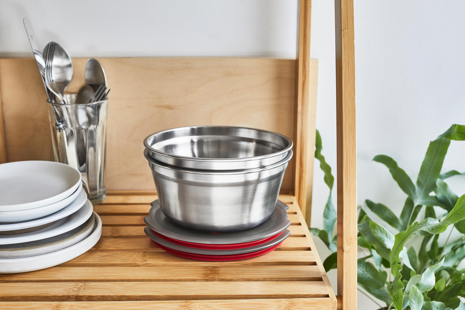 Stål 3-i-1 madkasse, large -  950 ml.