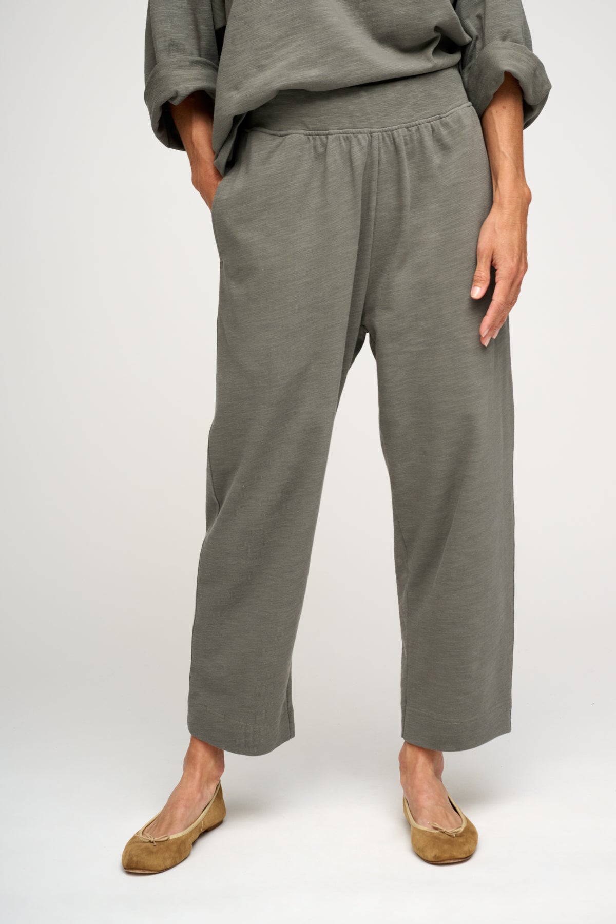 Buddha sweatpants - Khaki Gray