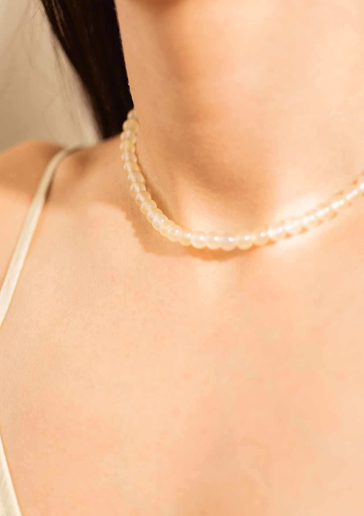 Candy Coral halskæde, S - Lemon