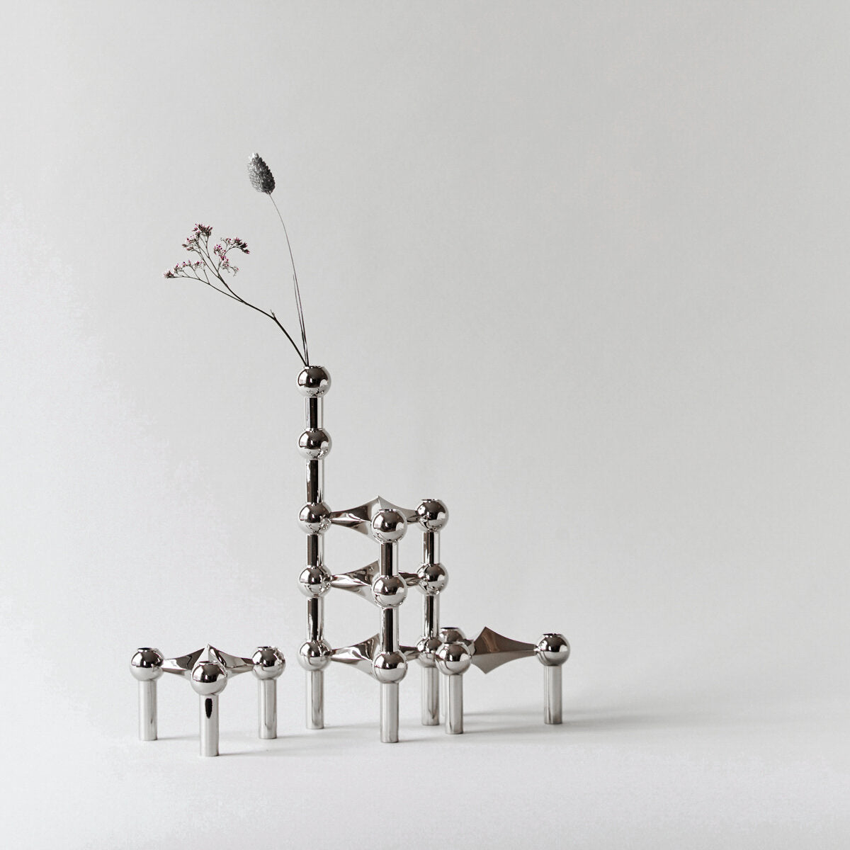Vase, krom - 10x2,4 cm.