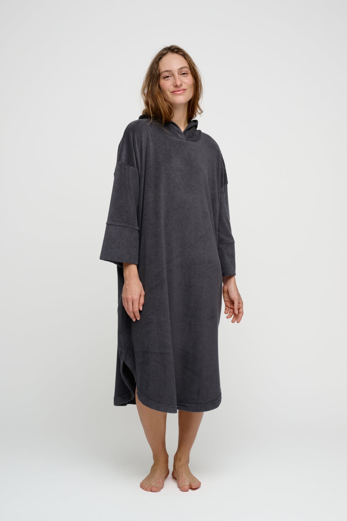 Cover Me Terry poncho - Dark Grey