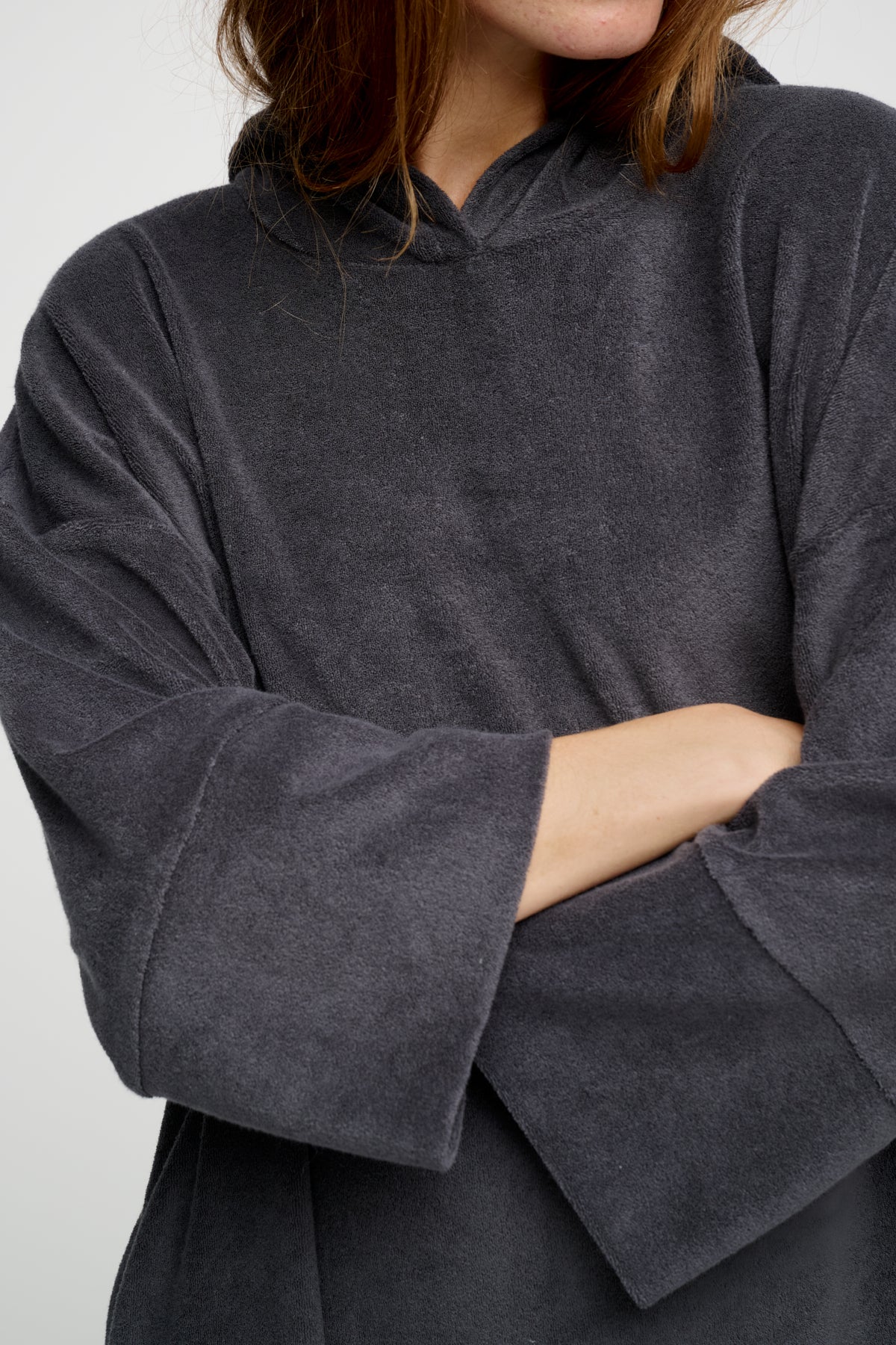 Cover Me Terry poncho - Dark Grey