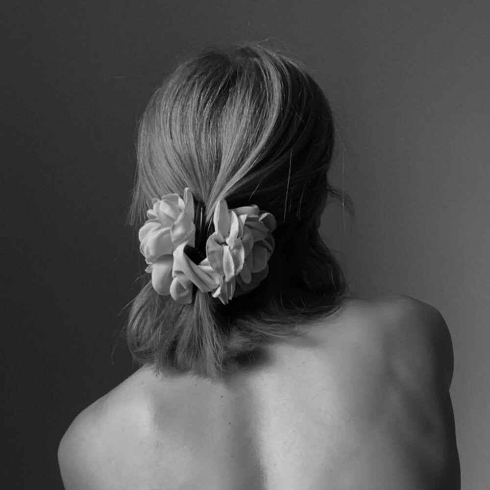 Rose hårklemme - sort