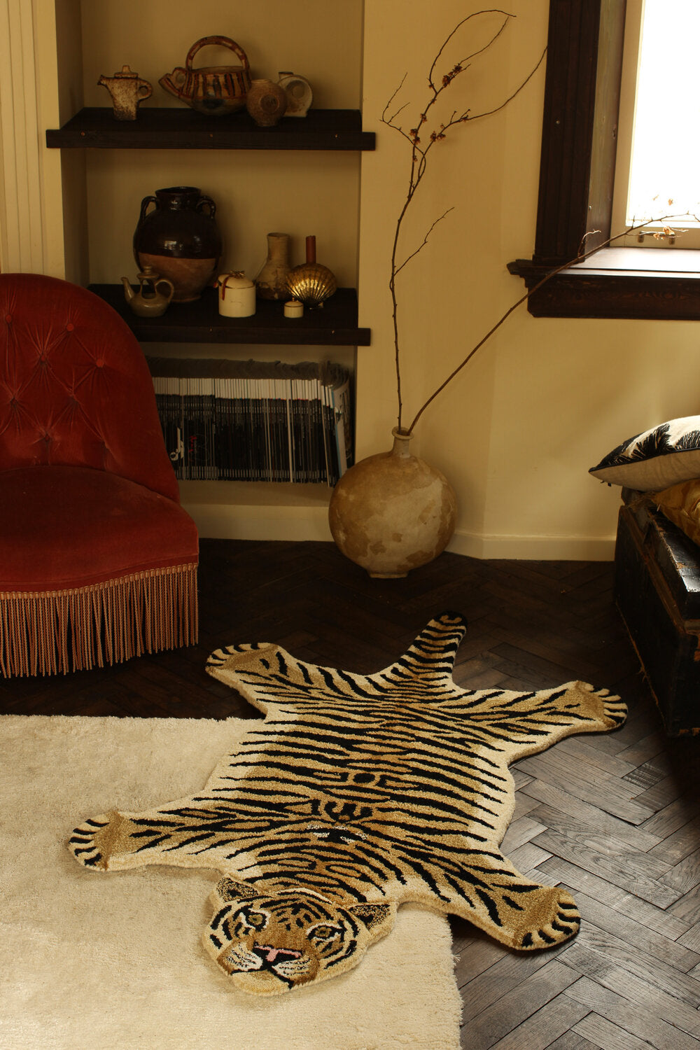 Drowsy Tiger gulvtæppe, Large - Brown