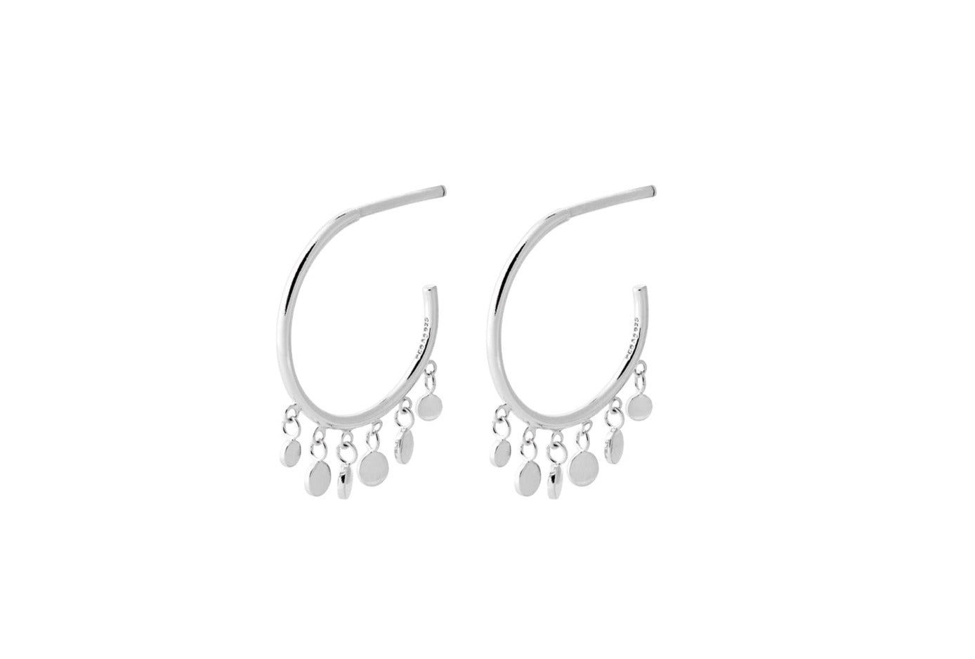 Glow øreringe - sølv
