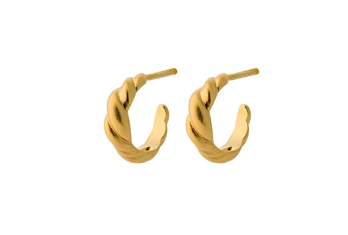 Hana creoler, small - forgyldt