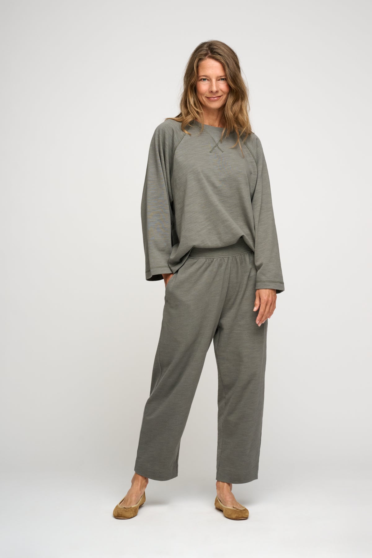 Buddha sweatpants - Khaki Gray