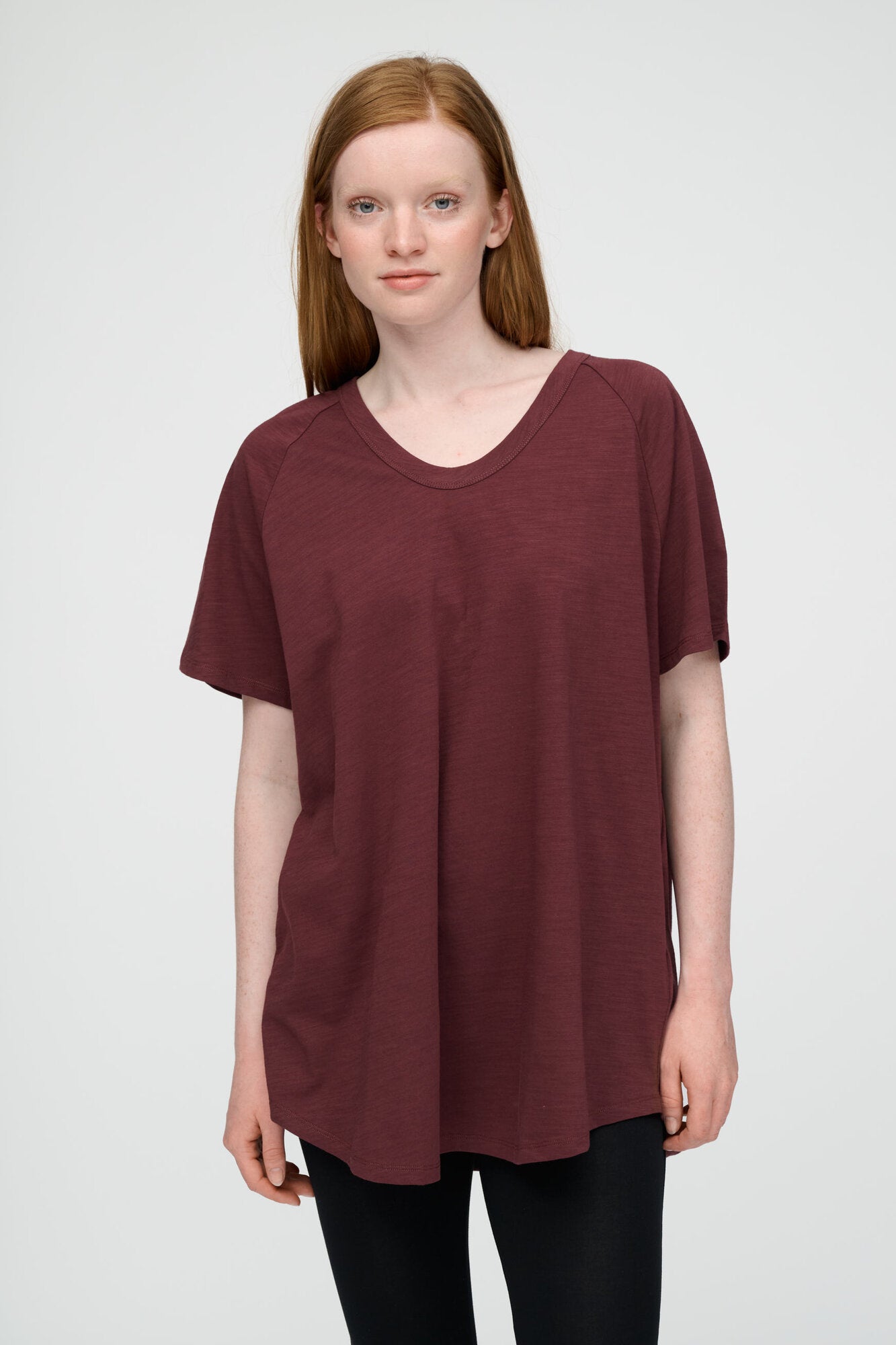 Favourite kortærmet t-shirt – Burgundy