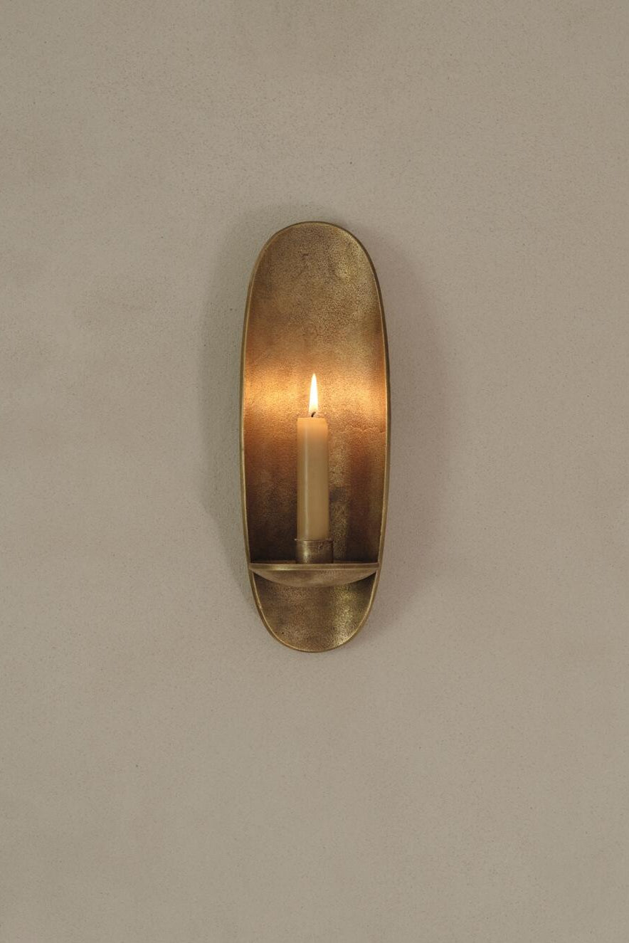 Agapé væglysestage - Brass finish