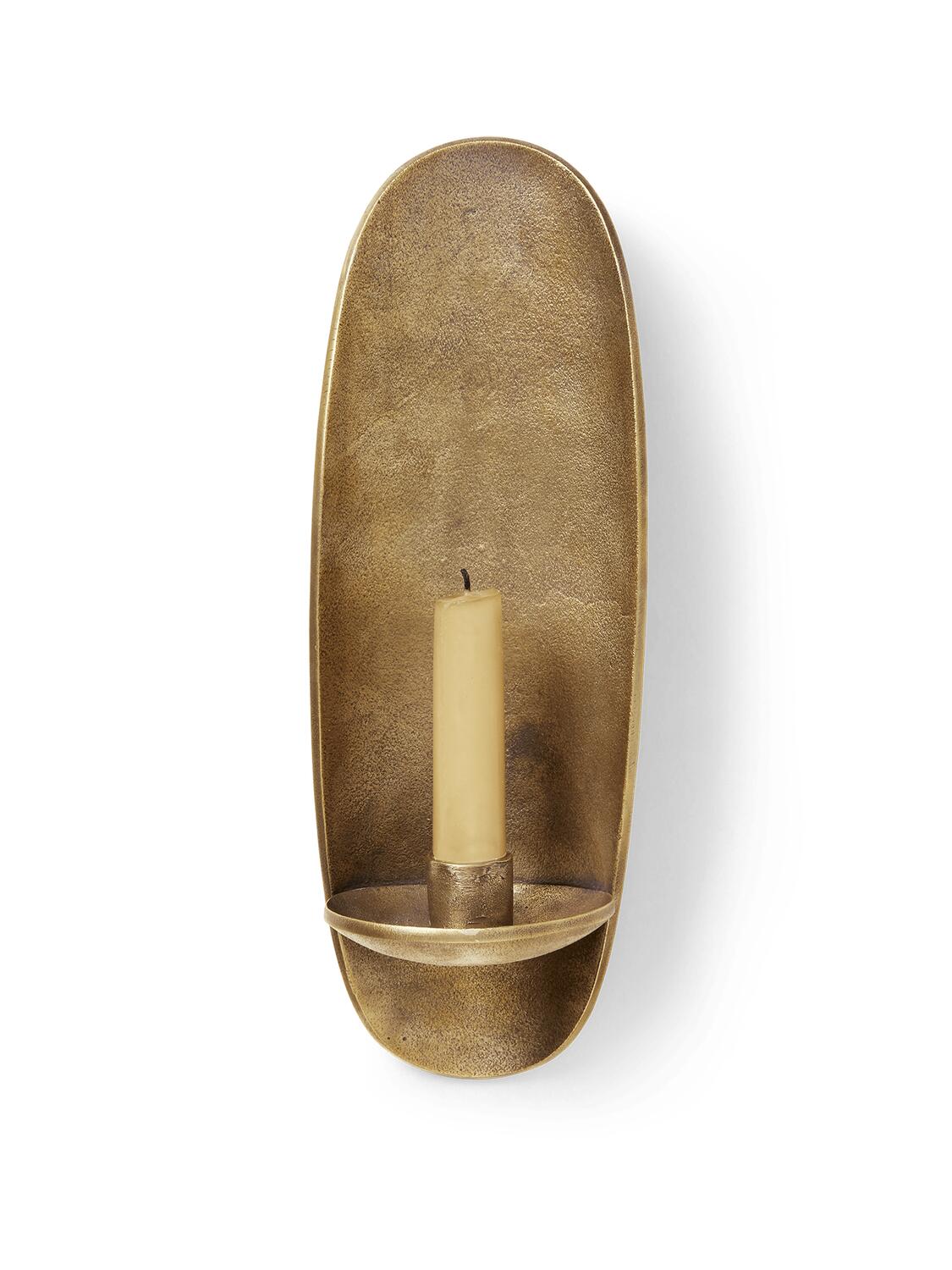 Agapé væglysestage - Brass finish