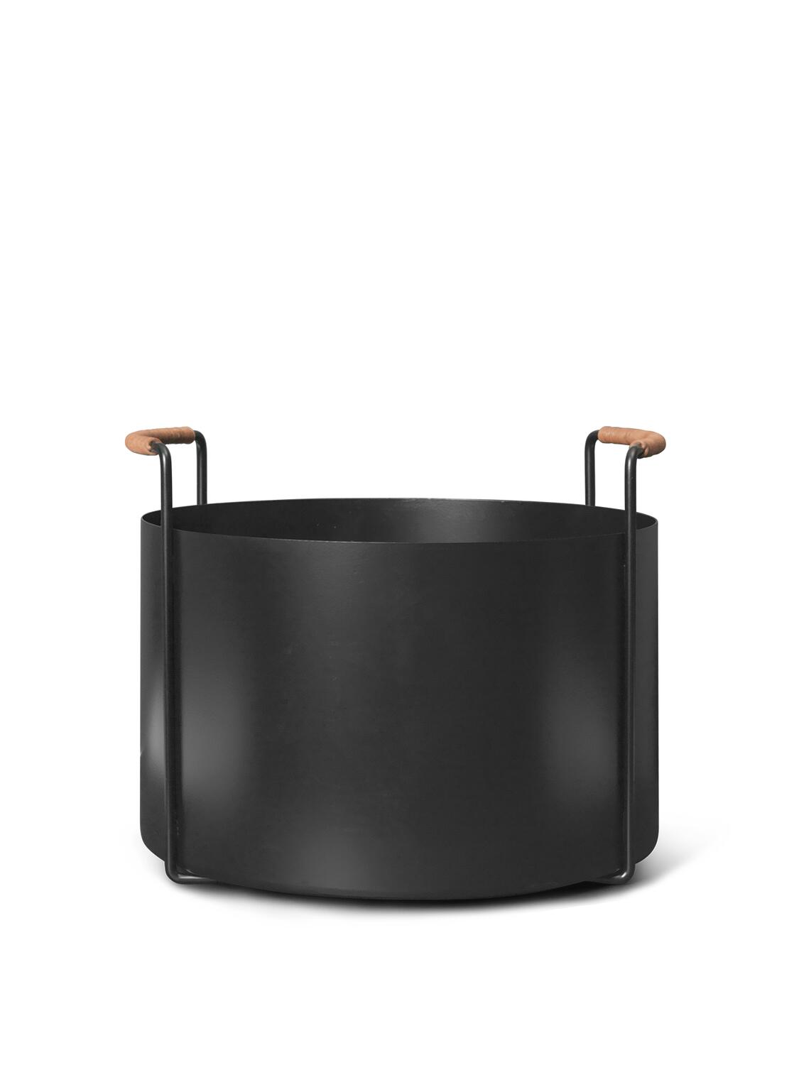 Port brændespand, B42 cm - sort