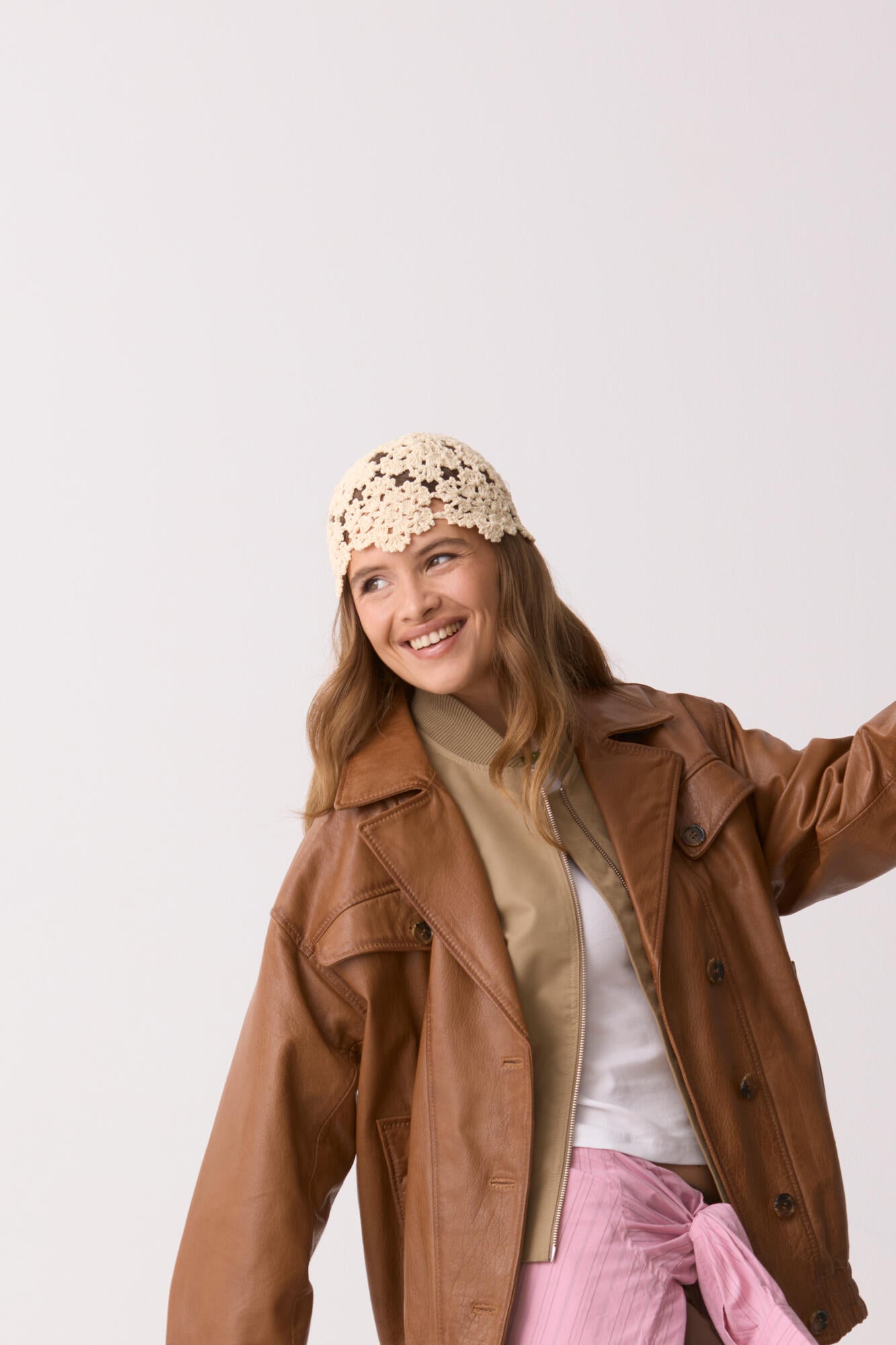 Roseanna hæklet hat - creme