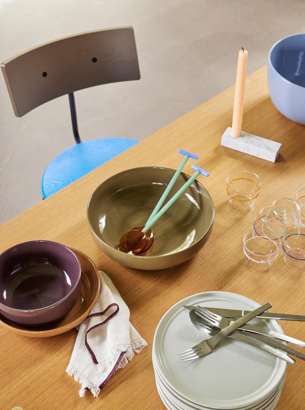 Amare skål, rødbrun - Ø18 cm.